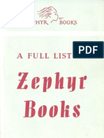 A Full List of Zephyr Books