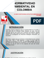 Normatividad Ambiental Colombiana Presentación PDF