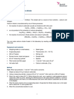 Preparation of Calcium Nitrate