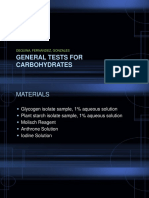 3BSM Group 3 General Tests For Carbohydrates