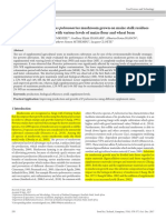 Performance of Pleurotus Pulmonarius Mushroom Grown On Maize Stalk Residues Supplemented With Various Levels of Maize Flour and Wheat Bran