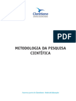 Metologia e Pesquisa Científica