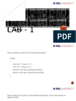 Skill Reinforcemen T Lab - 1: C - Basics