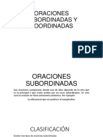 Oraciones Subordinadas y Coordinadas