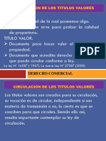 Circulacion de Los Titulos Valores