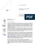 Lettre de Rentrée. Lettres 2018 