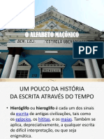 O Alfabeto Maçônico Através Do Tempo