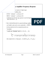 Multistage Amplifier Frequency Response: No Zeroes Exactly One "Dominant" Pole (