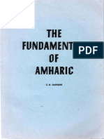 The Fundamentals of Amharic