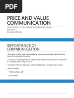 Price and Value Communication: Strategies To Influence Willingness-To-Pay Session 4 Elkanaezekiel