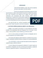 Os Atos Unilaterais Como Importante Fonte de Obrigações Do Direito Brasileiro