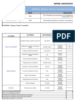 Modelo Matriz de Capacitacion Empresa