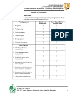 Student Research Accountancy Department College of Business, Economics, Accountancy and Management