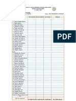 Name First Quarter Second Quarter Final Rating Remarks: Checked By: (Name, Signature, and Date)