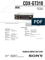 Sony cdx-gt310 Ver-1.3 SM PDF