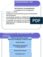 Preparación y Presentacion Del Informe