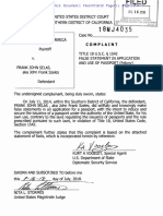 United States of America vs. Frank John Selas