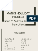 Maths Holliday Project