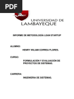 Informe de Metodología Lean Startup