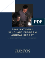 2004 National Scholars Program Annual Report: A Growing Tradition of Excellence