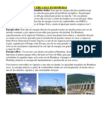 Tipos de Energía Eléctrica Hay en Honduras