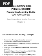 Implementing Cisco IP Routing (ROUTE) Foundation Learning Guide