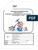 Laboratorio 2 Seguridad y Reconocimiento en Las Maquinas Herramientas - Torno PDF