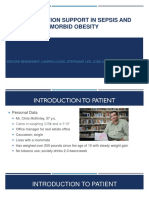 Case Study #31: Nutrition Support in Sepsis and Morbid Obesity