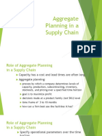 Aggregate Planning in Supply Chain