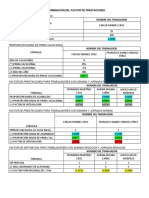 Determinación Del Factor de Prestaciones