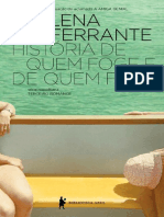 Livro de Elena Ferrante - Historia de Quem Foge e de Quem Fica