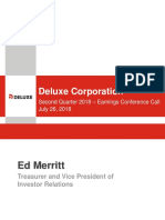 DLX Earnings Presentation Q2 2018