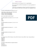 EXERCICIO DE MEDIA ARITMETICA - Odt