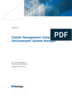 Cluster Management Using OnCommand System Manager