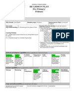 Re Lesson Plan Pre-Primary/ Primary