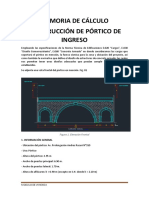 Memoria de Calculo Portico