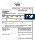 Re Lesson Plan Pre-Primary/ Primary