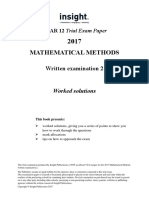 Insight 2017 Mathematical Methods Examination 2 Solutions