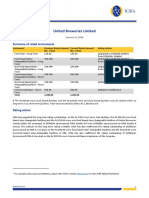 United Breweries Limited: Summary of Rated Instruments