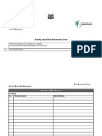 Activity Based Risk Assessment Form