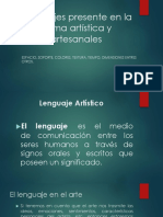 Lenguaje Presente en La Forma Artística y Artesanales Estudiantes de 6to