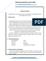 Memoria Descriptiva Construccion de Local Comunal CC - Nn. Quempiri, Distrito de Rio Tambo, Satipo - Junin