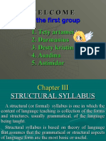 Welcome by The First Group 1. Tety Artamei 2. Darmanius 3. Desty Kristina 4. Asadina 5. Astinidar