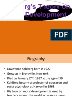 Kohlberg's Theory On Moral Development