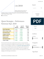 Quant Strategies in 2018