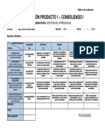 Rubrica Proyecto Personal de Aprendizaje