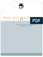 Dpal' S I.T Solutions: Comittment Without Compromise