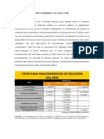 Procedimientos de Selección