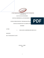 Informe de Costos Unitarios de Una Edificacion y Cuerpo de Presupuesto