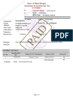 Govt. of West Bengal E-Challan Directorate of Commercial Tax